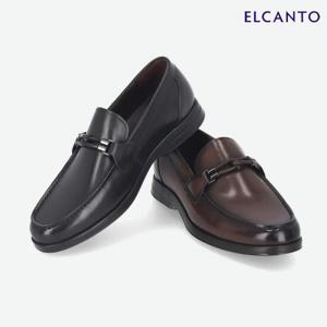엘칸토  (LCMD75U339) 남성 소가죽 장식 로퍼 2.5cm