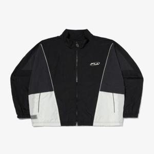 [휠라] 크링클 메쉬안감 컬러블럭 바람막이 (FS2JKG1102X_BLK)