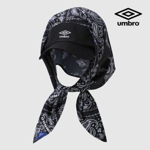 [엄브로] 패턴 스카프 썬캡 UQ223CCP63 BLK