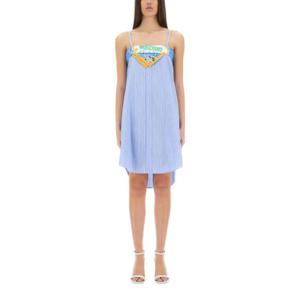 MOSCHINO JEANS PATCHWORK COTTON DRESS 04683725_1303