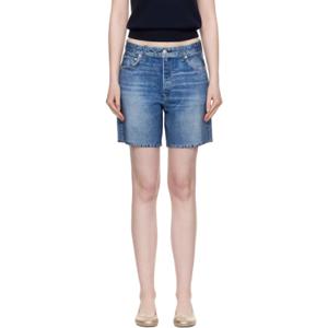 랙앤본 반바지 블루 미라마 카이아 쇼츠 252055F088011