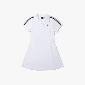 휠라반바지 KQC FS2OPG2351F-WHI 스트레치 카라 원피스