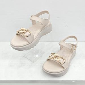 [무크]여성 4CM 체인장식 캐주얼 샌들 522513 AQ