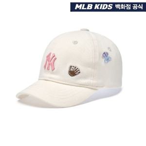 [MLB KIDS] 베이스볼 패턴 볼캡 뉴욕양키스 _ 7ACPB015N-50CRS