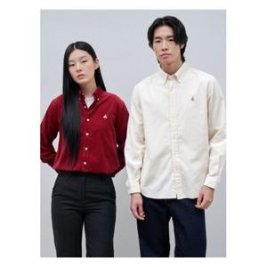 [빈폴멘]남녀공용 코듀로이 솔리드 셔츠 - 아이보리 (BC4964C330