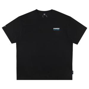 엄브로 아이스코튼 듀라론 쿨링 레터링 반팔 티셔츠 UQ221CRS66BLK