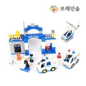 (브레인숲)교육용 듀오  원목완구 경찰놀이 66P