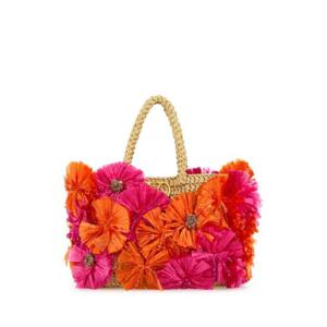 VALENTINO GARAVANI Embellished raffia VLogo Signature handbag 6W2B0R23GCZ R0V