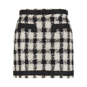 모스키노 스커트 A010255571002 White Black