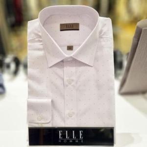 엘르옴므 E231R62201 잔무늬화이트셔츠