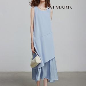 ATMARK (77까지)언발믹스레이어민소매원피스_AA53OP035G