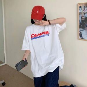 여성티셔츠 CAMPER 프린팅 박스 반팔 BIA200250