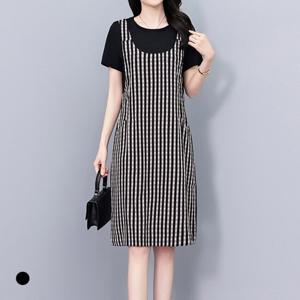 KARRA 코지믹스포켓체크원피스_A5M0697
