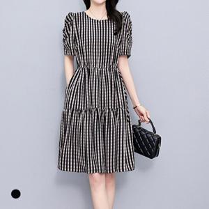 [카라]KARRA 버티컬라인체크원피스_A5M0667