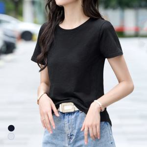 [카라]KARRA 멜란지라운드티셔츠_A5M0663