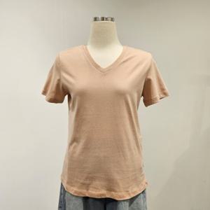 [비지트인뉴욕]솔리드 싱글 브이넥 반팔티 VB5ST93