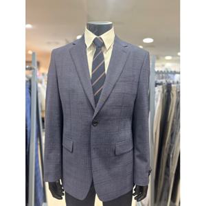 [레노마 옴므]S/S 네이비 체크 울혼방 스판 정장 자켓 OIMSJ11