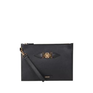 Versace 로고 플라크 지퍼 클러치 백 10062431A03190 1B00V TP934745147