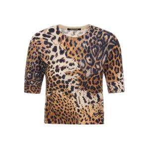 25 SS 로베르토 카발리 레오파드 프린트 티셔츠 TKM612MQ014 TP437200004