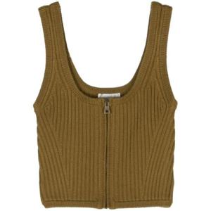 25 SS 포르테포르테 골지 니트 집업 크롭 탑 12942MYKNIT TP432187177