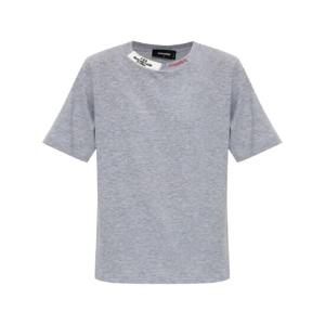 25 SS 디스퀘어드2 골지 디테일 코튼 티셔츠 S72GD0561S22146 TP432062964