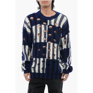 오프화이트 스웨터 OMHE177F23 KNI001 4700 Blue