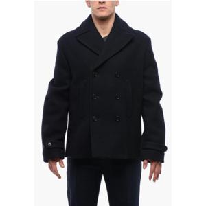 오프화이트 코트 OMER081F23 FAB001 4747 Blue