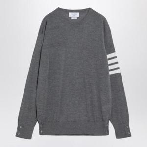 THOM BROWNE Wool sweater in gray MKA002AD00014/XG_THOMB-038