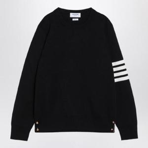 THOM BROWNE Navy blue cotton sweater MKA202AD00219/XG_THOMB-415