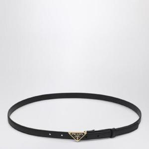 PRADA Black Saffiano belt with triangle logo 1CC621053/R_PRADA-F0002