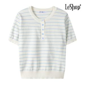 [르샵] 스트라이프 반팔 니트 (BP6KP002A)