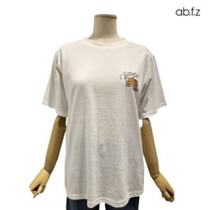 [에이비에프지]백 프린팅 포인트 반팔 롱 면 티셔츠 APZ2HK34D