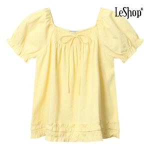 [르샵] 스퀘어넥 프릴 리본 블라우스 (BP6BL015A)