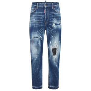 디스퀘어드2 스트레이트 팬츠 S74LB1634S30872 470 NAVY BLUE