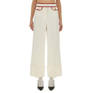 발렌티노 가라바니 스트레이트 팬츠 7B3RB6541CF AS0 WHITE