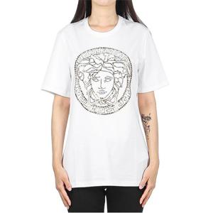 [베르사체] (I_1001529 1A01125 2W110) 여성 메두사 스터드 반팔