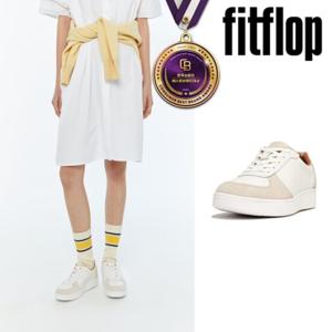 핏플랍 FITFLOP (FFSO4E031) 24SS 레더 스웨이드 패널 화이트 여성 랠리 스니커즈