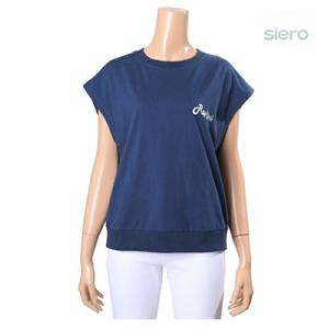[시에로]가슴 프린트 캡소매 티셔츠(SH3TSF636)
