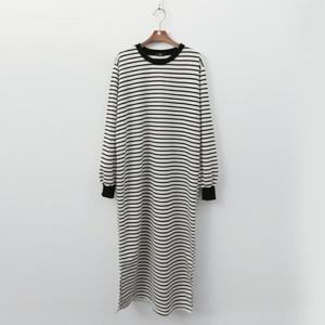 샵앤) 베이직 국산 여성 긴팔 롱원피스 ARA-WDR-3087-블랙