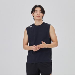[ARENA SPORTS] 남성 샤크 그래픽 슬리브리스 S4MM1SL41BLK