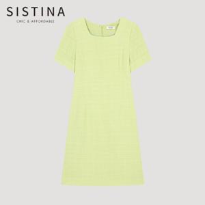 [SISTINA] 인기 트위드 스퀘어넥 원피스_AWWOPO21150_LN