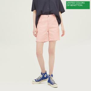 [베네통] 뒷밴딩 데님 숏 팬츠 BADP68331_PK
