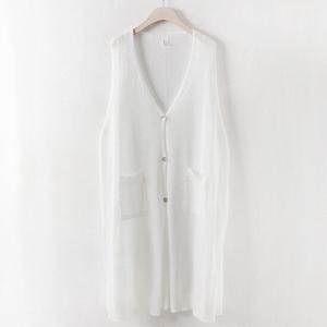[아이우먼] 시스루레이어드베스트 RM0321M407 빅사이즈