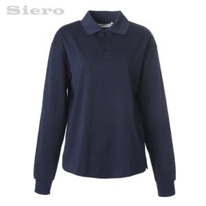 [시에로]S자수 카라긴팔 티셔츠 SI4TSF328