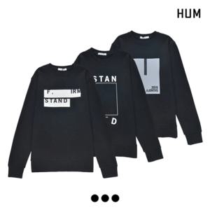 [HUM][HUM]유니) 3단쭈리 CVC 아트웍 맨투맨2 (H175H053A)