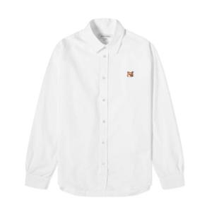 메종키츠네 긴팔 셔츠 MM00409WC0026 P100 White