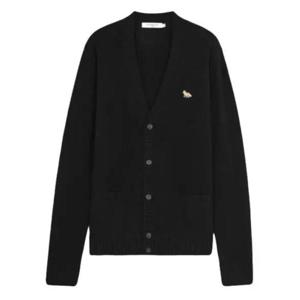 메종키츠네 가디건 HM00501KT1006BKP199 BLACK DOM
