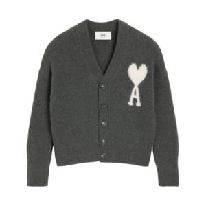 아미 가디건 UKC025KN0032061 D Gray