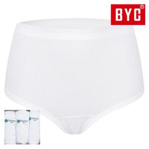 BYC 데오니아 순면 여자 맥시 팬티 3매입 세트 (백색/85-105) BYD7530