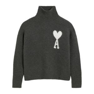 아미 터틀넥 UKS425KN0032061 DARK GRAY DOM